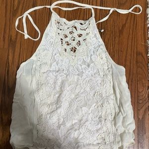 Tie around the neck Crop top